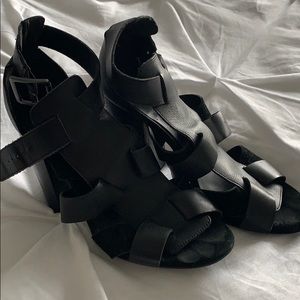 Kelsi Dagger Brooklyn leather/suede heeled sandal